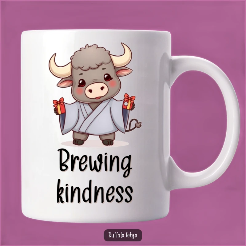 Funny Gifting Buffalo Kimono Mug - Friendly Gesture, Thoughtful Gift