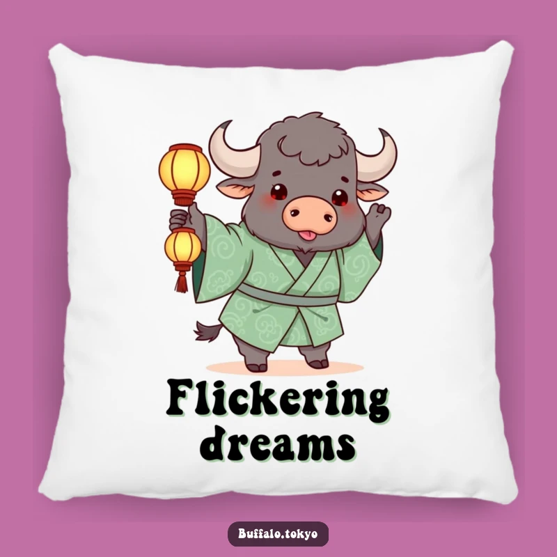 Funny Buffalo Lantern Pillow: Add Comfort and Whimsy with this Playful Accent