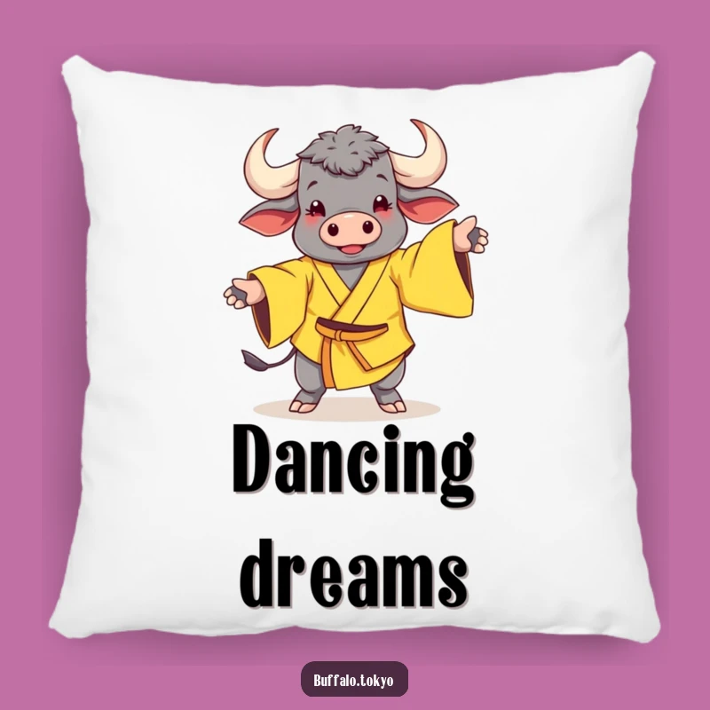 Funny Buffalo Dance Pillow: Add Comfort and Cheer with this Whimsical Accent