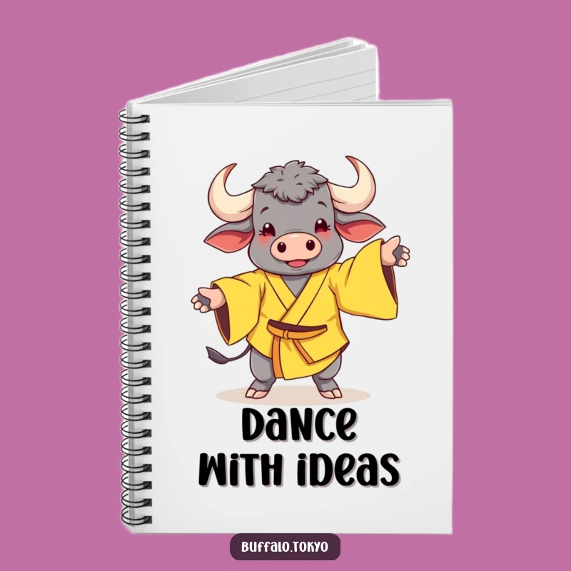 Funny Buffalo Dance Notebook: Capture Moves with this Whimsical Character