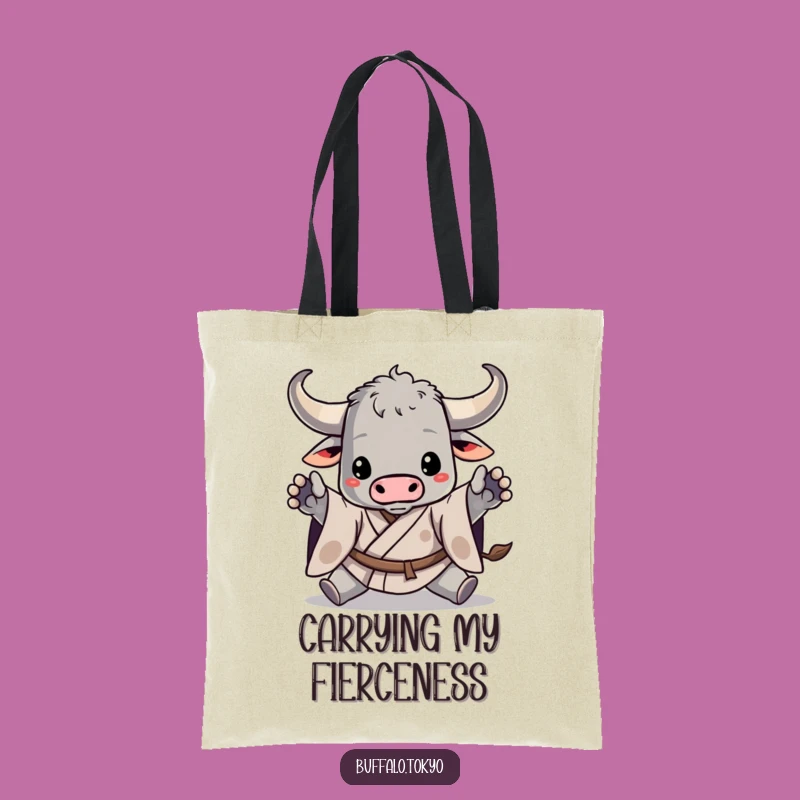 Funny Buffalo Kimono Tote Bag - Dynamic Action Design, Great Gift